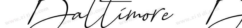 Baltimore Bold字体转换